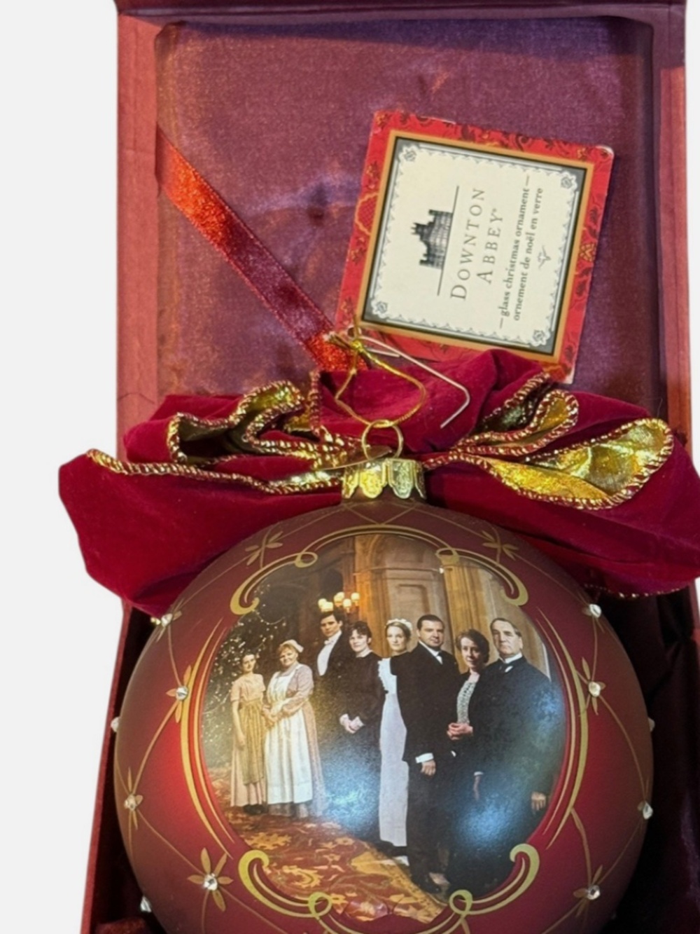 Downton Abbey Cast Round Ball Ornament by Kurt S. Adler w/ Presentation Box New